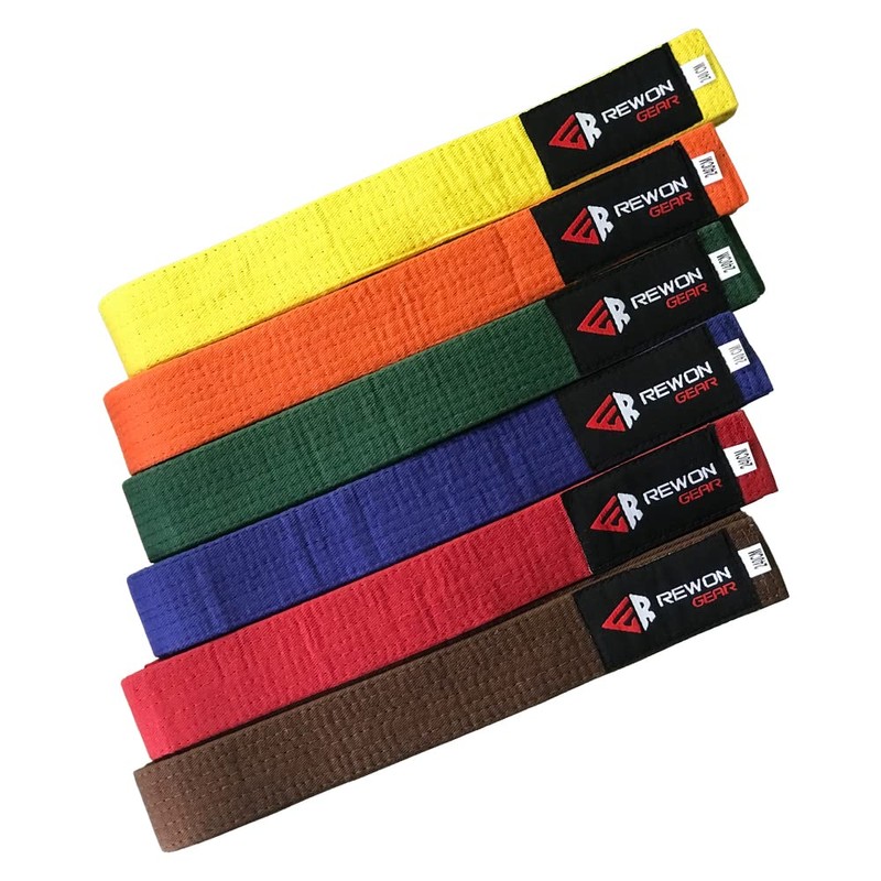 Rewon Gear Karate Martial Arts and Taekwondo Belt (Blue, 2/240cm)