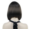 Lydell 10" Short Straight Bob Hair Wigs with Bangs No