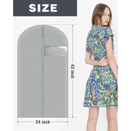 Lazydrop Garment Bags Suit Bags for closet storage 9 Packs Garment Covers 24 x 43 Inchs for Storage Suits, T-shirts and Jackets, Suit Covers for Hanging Clothes on Closet or Travel