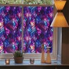 REDAMANCY Blue/Purple Flower Leaf Stained Glass Window Films Decorative Double-Side