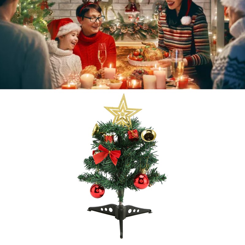 30cm Tabletop Christmas Tree Mini Artificial DIY Lightweight Vivid Christmas