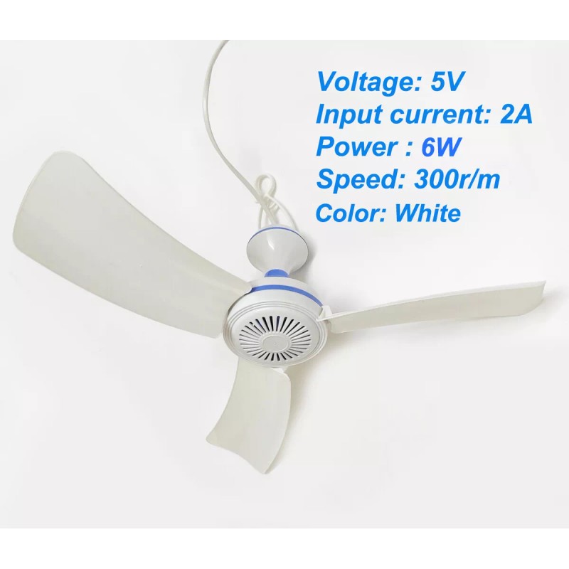 SKYRI Portable Ceiling Fan Mini USB Tent Fans for RV
