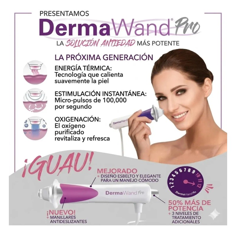 Dermawand Pro Rejuvenecedor Facial Antiarrugas Microcorrient