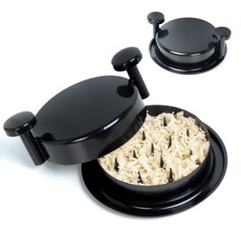 bomis Chicken Shredder Shred Machine, Chicken Shredder Tool Twist, Meat Shredder with Handles and Non-Skid Base, Shred Machine Tool for Pork, Beef and Chicken,Dishwasher Safe - black