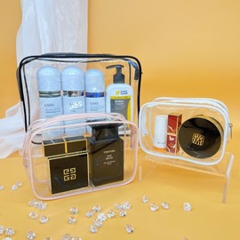 Cool Summer Transparent Beach & Shoulder Travel Bag cd19 Yellow + Small Size 15107 10ea