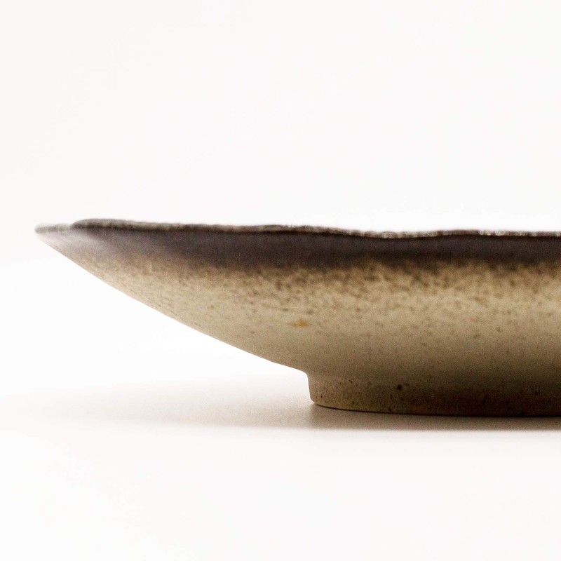 Mino Ware Leaf Platter Approx. 9.8 x 9.1 inches (25