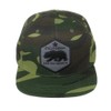 Top Level Trendy Flat Bill California Republic Bear Logo Snapback