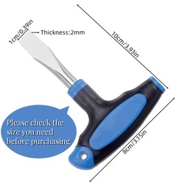 Yiqicomle T Handle Flat Head Screwdriver, 10mm T Handle Flat Head Screwdriver Tool for Slotted Screw Quick Release Camera Tripod Monopod Ergonomic Handle Screwdriver