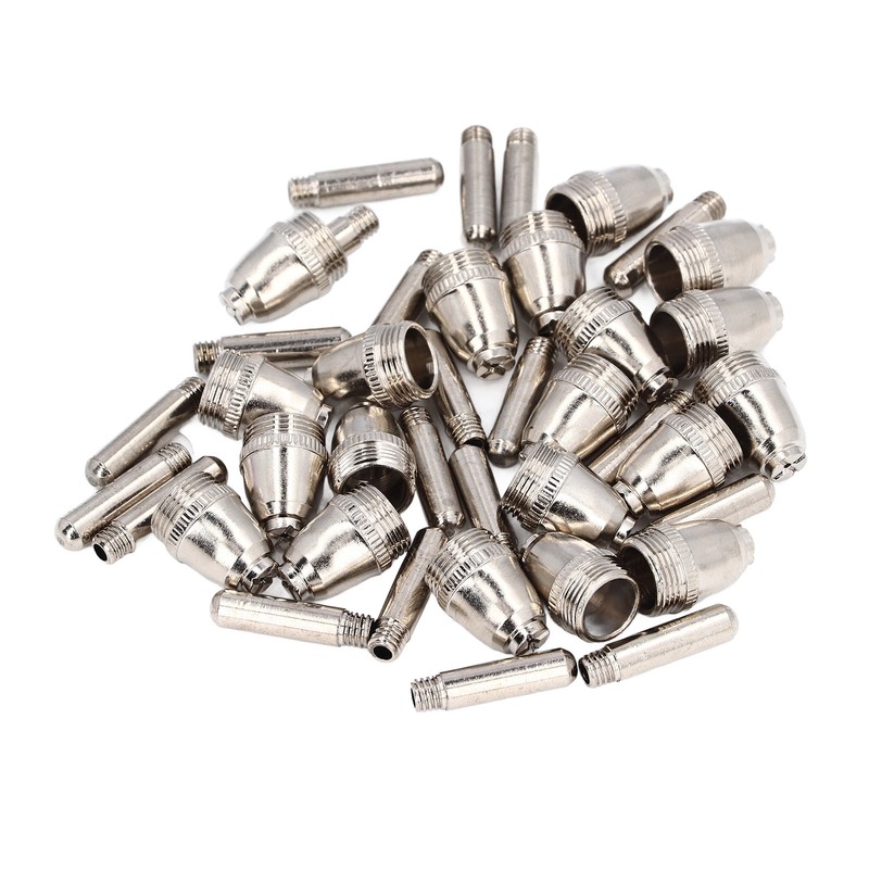 54 Pieces Plasma Cutter Torch Parts Electrode Nozzle Set Ceramic