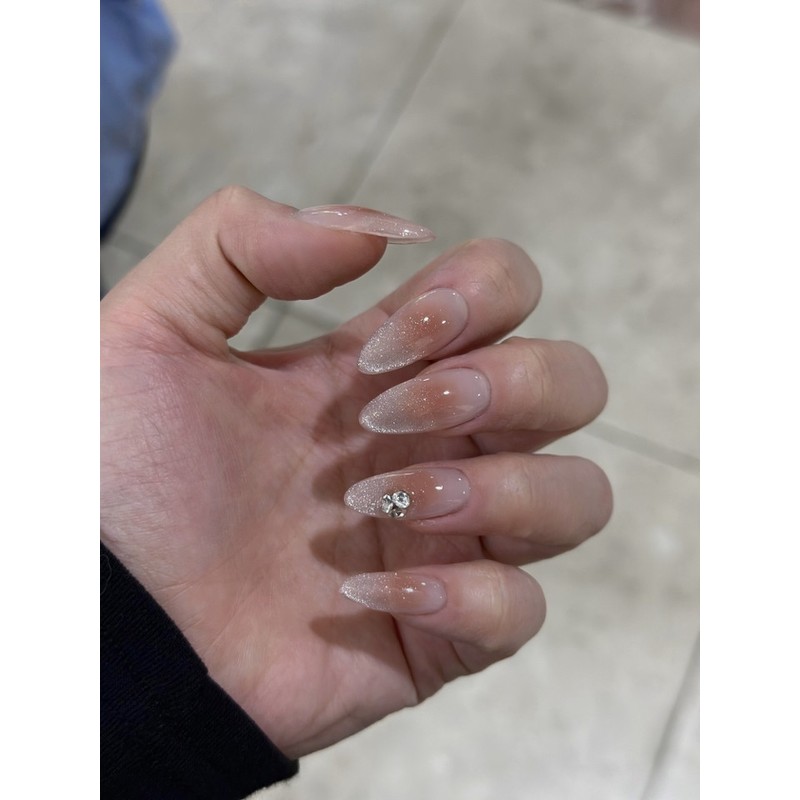 [Recommended Real Extension Feeling] Brick Rose Blush Artist Nail Tips