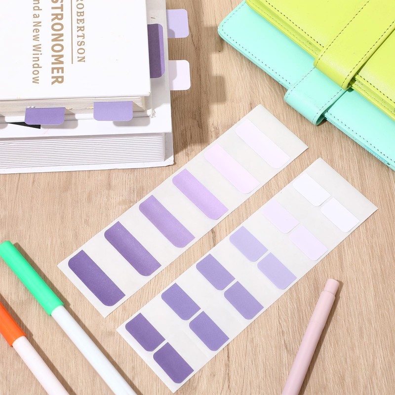 Janlaugh 300 Pcs Sticky Index Book Tabs Bible Tabs Gradient