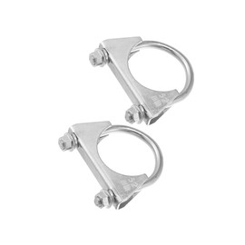 INFINAUTO Round U Bolt Muffler Exhaust Clamps for Car / 2" ID 52mm / 2 Pcs Stylish Design
