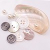 ECYC Ltd 10 Pcs 20mm Mother of Pearl Buttons -