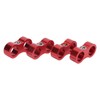 4PCS Hose Separator AN8 Automobile Oil Pipes Fixing Adapter Aluminum