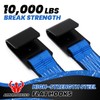 Tow Dolly Basket Straps with Flat Hook, 2 Pack Tow