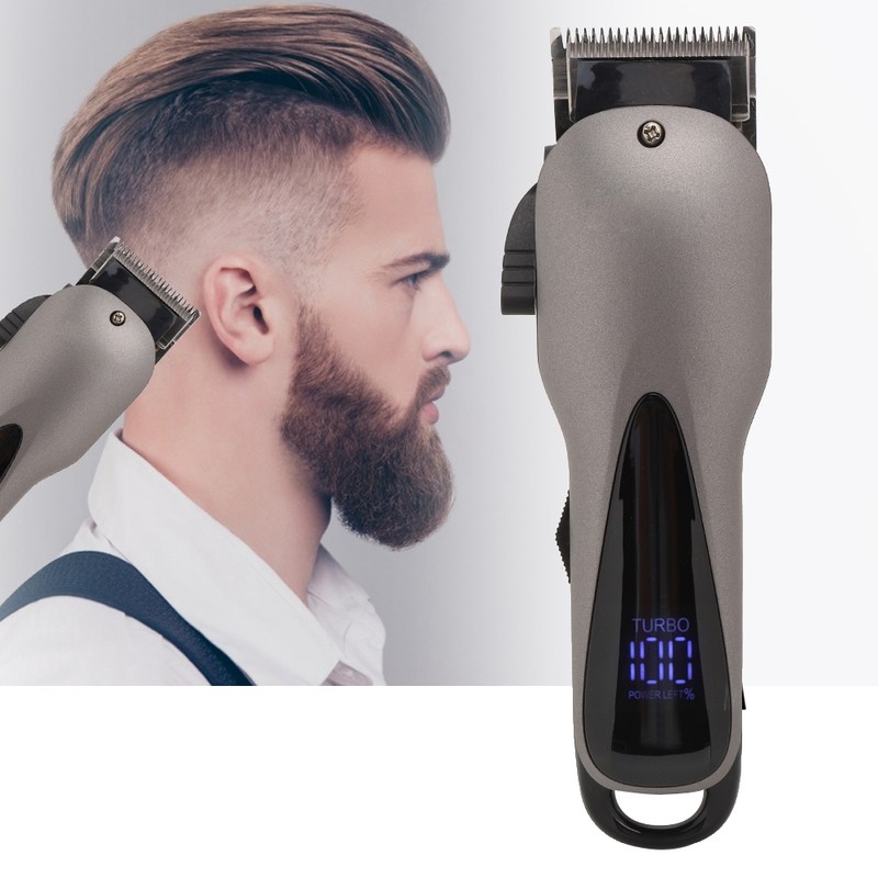 SHINON LED Adjustable Hair Clipper Trimmer Haircut Machine Electric Barber