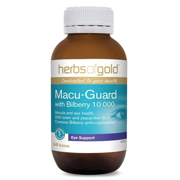 HERBS OF GOLD Macu Guard with Bilberry 10000mg 60 Tablets