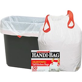 Webster HAB6DK50N Drawstring Trash Bags, 13 Gal., .69mil, 24-Inch x27-Inch , 50/BX, WE