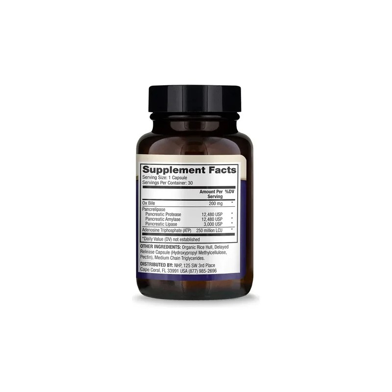 Dr. Mercola Suplemento Nutricional Gallbladder Enzymes 30 Cápsulas
