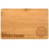 Samunshi® Wooden Board with Engraving Vegvisir Runes Made of Bamboo