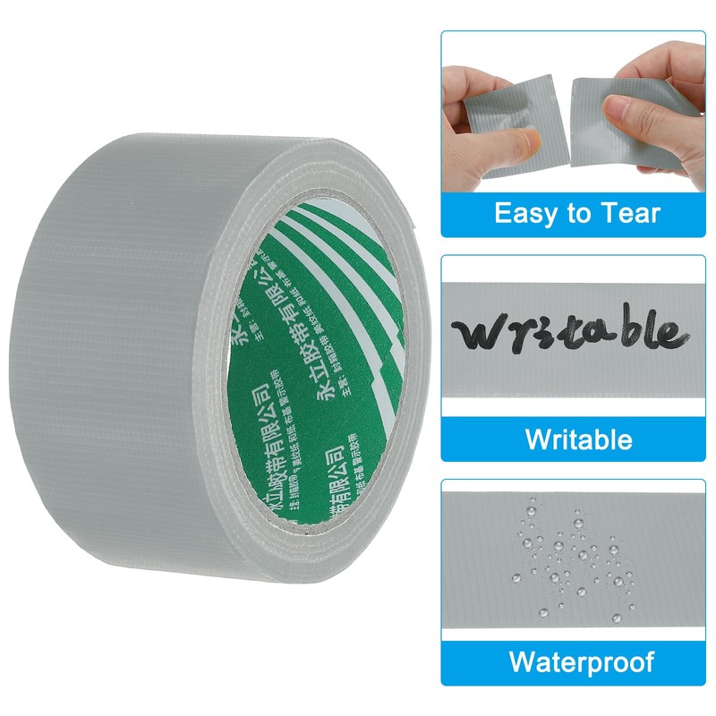 PATIKIL ピクルボールコートテープ2"×66フィート 屋内/屋外テニスバレーボールコート用ピクルボールコートマーキングキット シルバーグレー