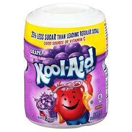 Kool-Aid Caffeine Free Grape Sweetened Powdered Drink Mix 12 Count 19 oz Canisters