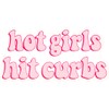 Hot Girls Hit Curbs calcomanía
