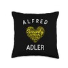 Totally Psyched Alfred Adler Heart Shape Word Cloud Throw Pillow,