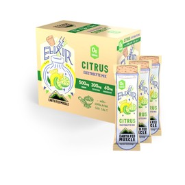 Earth Fed Muscle Elixir Citrus Electrolytes Powder Packets – Sugar-Free Electrolytes, Gluten Free, Zero Calorie Hydration Drink Mix with Himalayan Salt, 3X Electrolytes - 30 Sticks