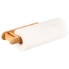 eluno Bamboo Wall Mounted Kitchen Roll Holder Natural Design Wall