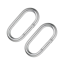 Carabiner Clip Spring Snap Hook Heavy Duty Quick Link Buckle 4 Inch M10x100mm 2pcs for Gym Equipment Hammock Punching Bags Swing Chairs Camping Hiking