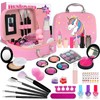 Maquillaje para Niñas-27 pcs, Kit De Maquillaje De Simulación No