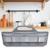 WGFOIP Cutlery Storage Basket, Plastic Dishwasher Organizer with Open Grid