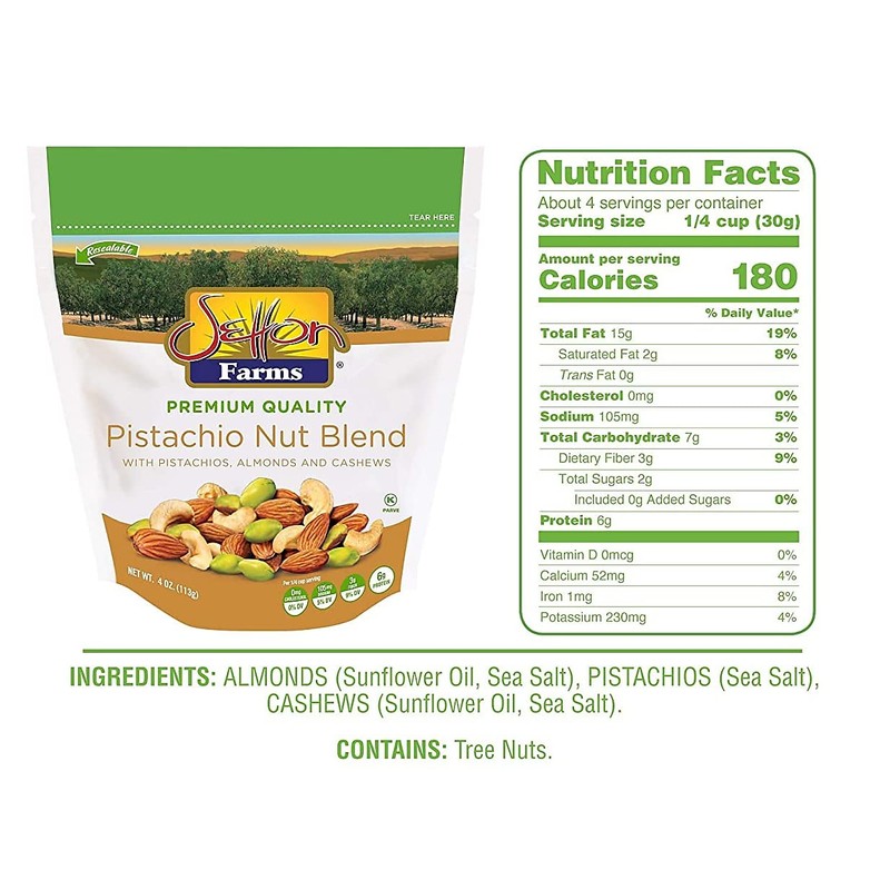 Setton Farms Pistachio Nut Blend with Almonds, Pistachios and Cashews,