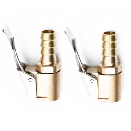 Woetwoat Car valve lever plug, air chuck, brass tyre inflation nipple, valve attachment, moment plug, lever plug, car compressed air valve plug for all tyre valves (Pagoda 8 mm, 2 pieces)