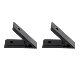 PATIKIL 45 Degree Angle Corner Brackets, 2Pcs 2.36x0.87 Inch Aluminum Extrusion Profile Accessories Corner Brace Joint Connectors for 3030 Series (Black)
