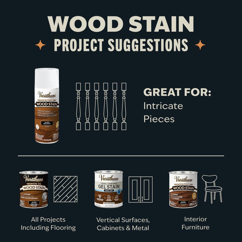 Varathane Premium Fast Dry Wood Stain Spray | 1 Hour