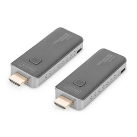 DIGITUS DS-55318 Wireless HDMI Extender - Full HD 1080p 60Hz - 50m Range - Transmitter & Receiver - HDMI to HDMI - Plug & Play - HDMI 1.4 & HDCP 1.3
