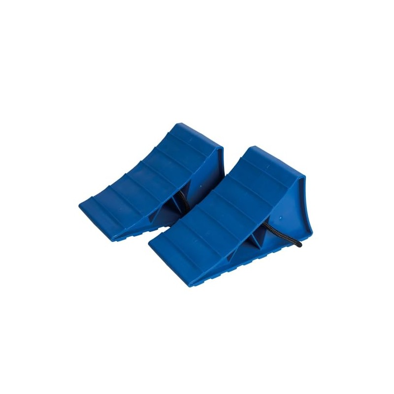 Companion Caravan Wheel Chock 2-Pieces, Blue