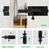 Litensh 200 Lockable Door Bolt Bolt with Padlock Hole, 304