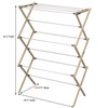Household Essentials X-Frame Clothes Drying Rack, Stabile Wood Frame with