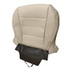 UINIEBOOM Driver Bottom Perforated Leather Seat Cover, Replacement Tan Driver