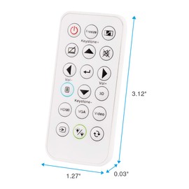 Aimdio BR-3079N Remote Control for Optoma H183X H184X S321 S322e S331 S334 S341 S342e S343 H114 H116ST W330 W331 W334 W335 W341 W355 W400+ WU334 WU335 WU336 WU337 X340 X341 X343 X400+ Projector