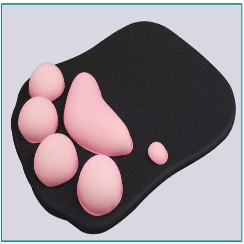 Alfombrilla para mouse con diseño de pata de gato y