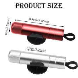 UptVin Pack of 2 Car Safety Hammer, Portable Window Breaker and Seat Belt Cutter for Car Window Emergency Rescue Tool - Silver & Red