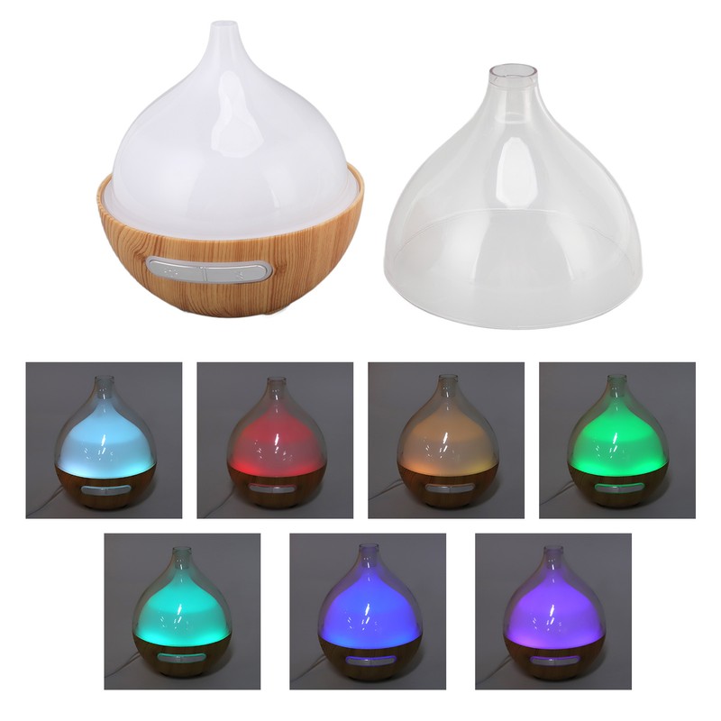 Wood Grain Humidifier USB Power Supply Aromatherapy Diffuser with Night