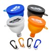 Travel Protein Powder Funnel to Go with Carabiners & Reinforced