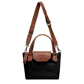 Longvoyage Cross Essential Chica – Bolsa Pequeña y Versátil para Mujer, Cómoda y Funcional, Diseño Atemporal (Negro)