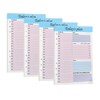 Daily Planner Undated, Pack of 4, 21 x 14.2 cm