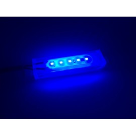 Pactrade Marine 12VDC LED Strip Light PVC 40LM 1W 4"(L) 5 x Blue LEDs 6000K with Hardware